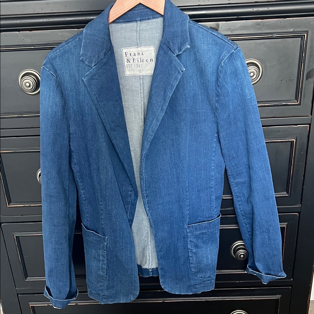 Frank & Eileen Blue Denim Blazer